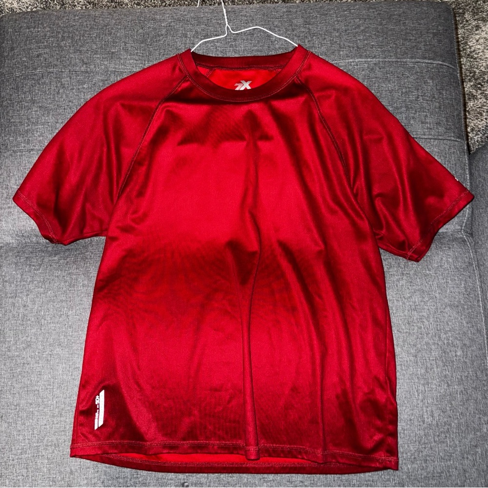 ZeroXposur Red Athletic Crew Neck Short Sleeve T-Shirt Mens Size L